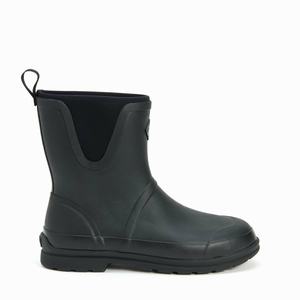 Muck Boots Originals Pull-On Lærstøvler Herre Svart | 8107-THZBQ